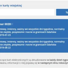 Karta miejska Gdańsk - jak online sprawdzić ważność biletu?