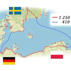 Ile km przez Bałtyk do Szwecji? Poznaj rzeczywiste odległości i trasy