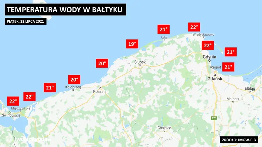 Zdjęcie Temperatura wody w Bałtyku 2025: kiedy najlepsza na kąpiel morską?