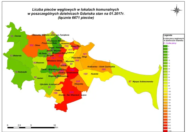 Mapa dzielnic Gdańska - Jak podzielone jest miasto?