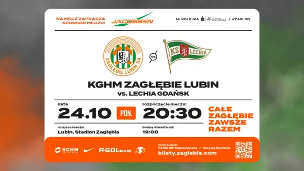 Lechia Gdańsk kontra Zagłębie Lubin - szczegóły spotkania